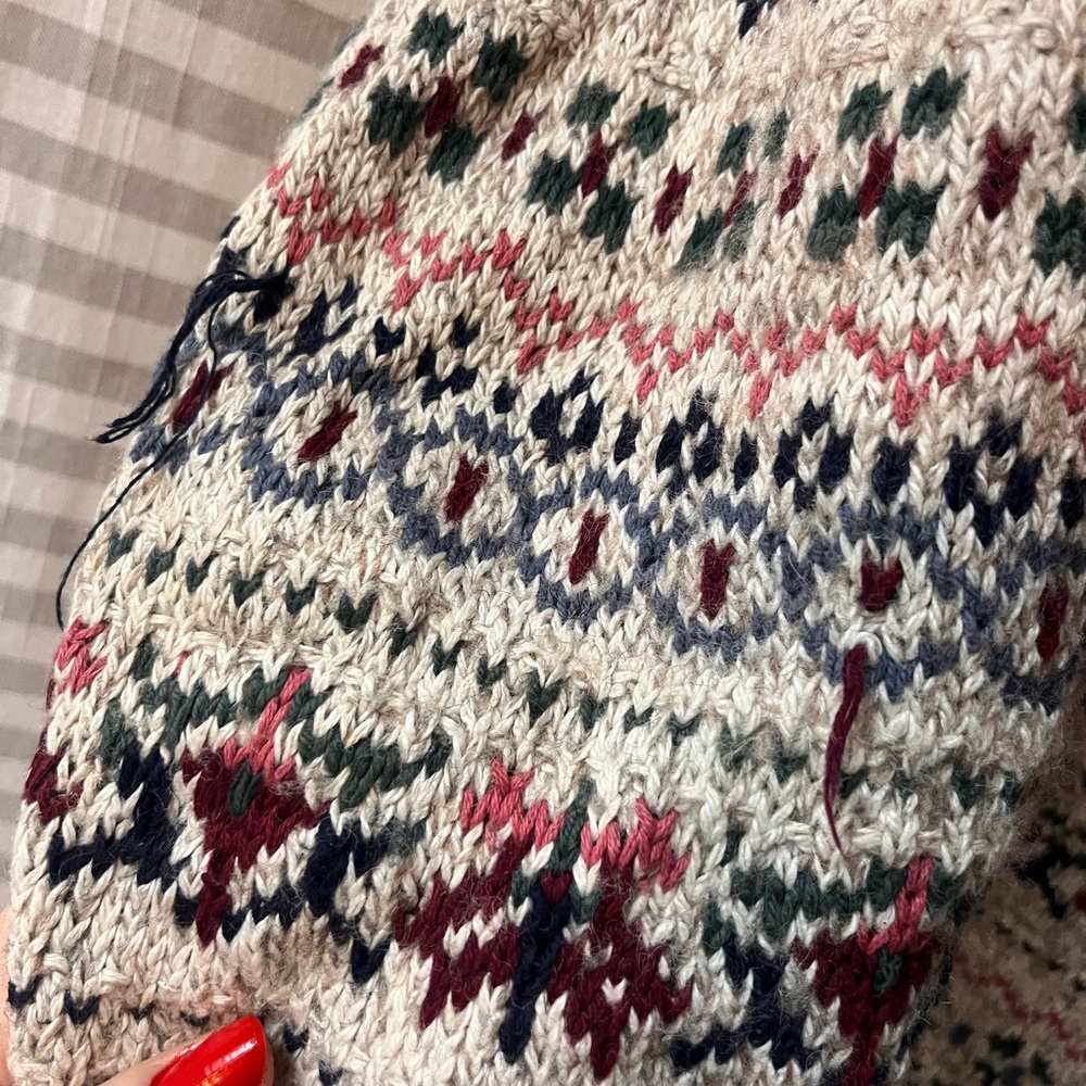 Vintage Wool Knit Sweater View 5